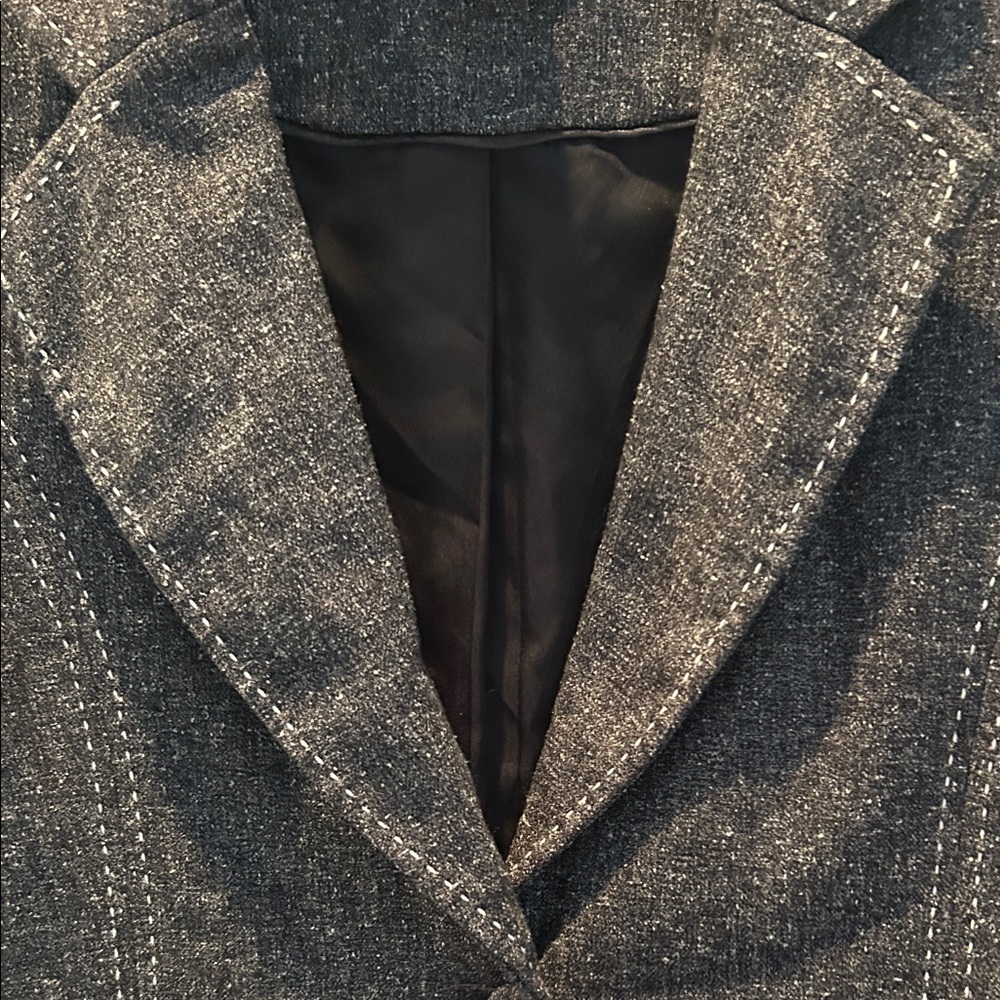 White House Black Market Dark Grey Blazer - Picture 6 of 10